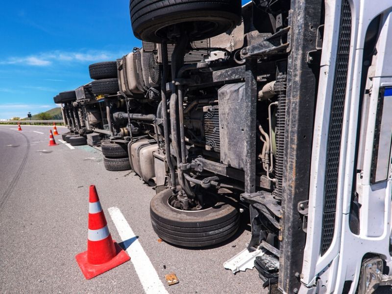 crashed truck