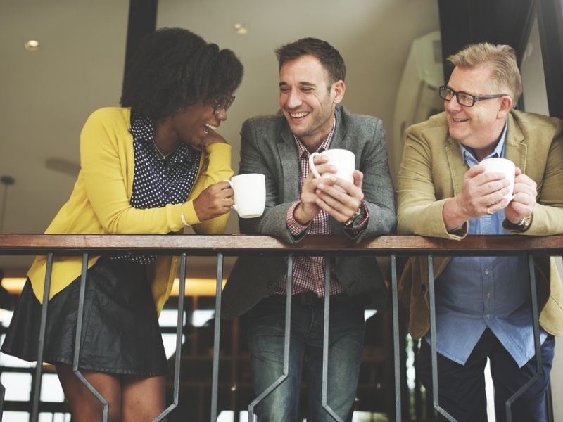 business people chatting