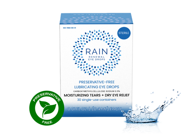 Rain Artificial Tear Drops - #1 Preservative-free eye drops.