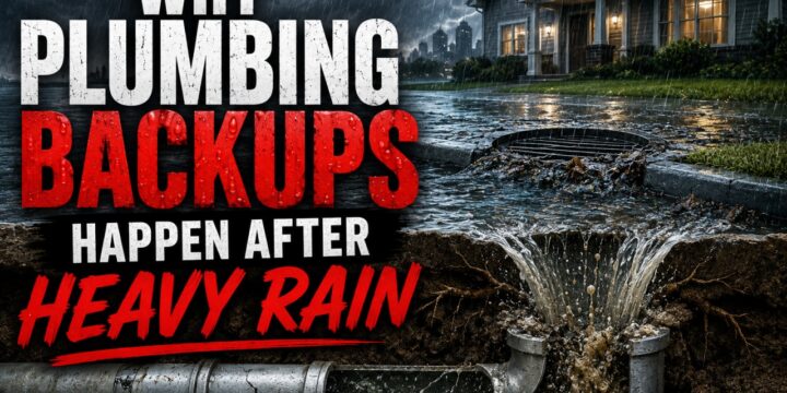 Why Plumbing Backups Happen After Heavy Rain