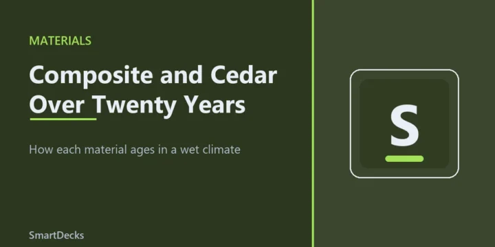 Composite and Cedar Decking Over Twenty Years